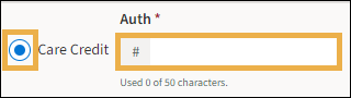 The Check number radio button and the check/ach number field with a yellow highlight box around it.